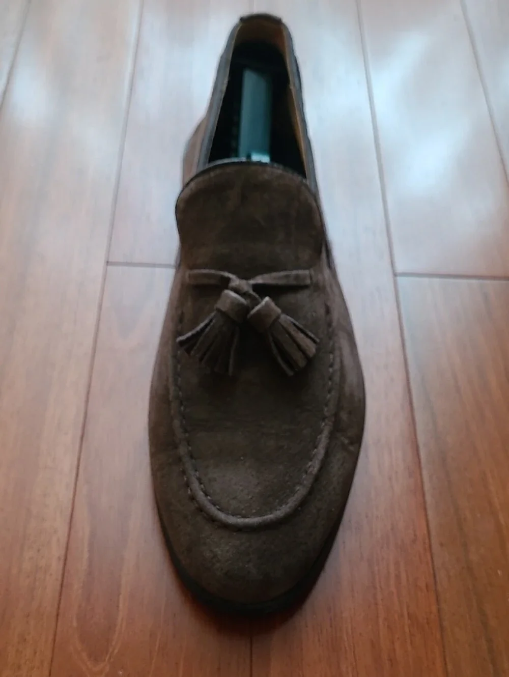 Men's Brown Suede Tassel Loafers